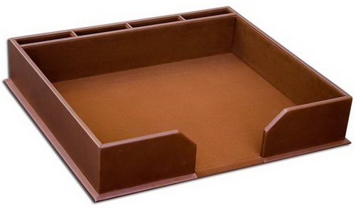 3200 Series Rustic Brown Leather Conference Pad Holder